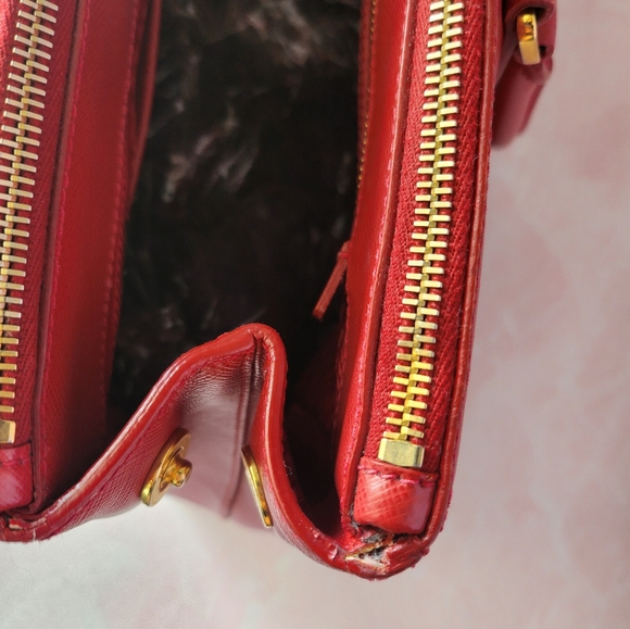 Prada Saffiano Hot Pink Purse AUTHENTIC - Picture 10 of 16